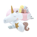 Unicorn Cuddle Pillow & Bed Wall Bumper - Waffle Cotton, 230 cm (Pink) - Tiny Tugz™