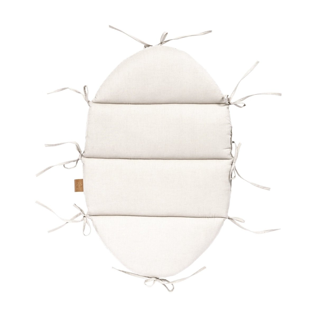 Vanilla Baby Nest with Braided Bumper & Play Mat, Ribbed Corduroy & Cotton Lining - Tiny Tugz™