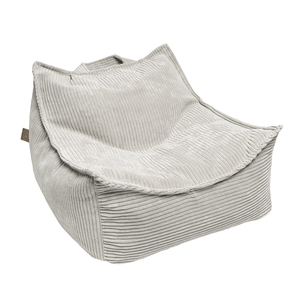 Velvet Beanbag Pouf for Children (Ecru) - Tiny Tugz™