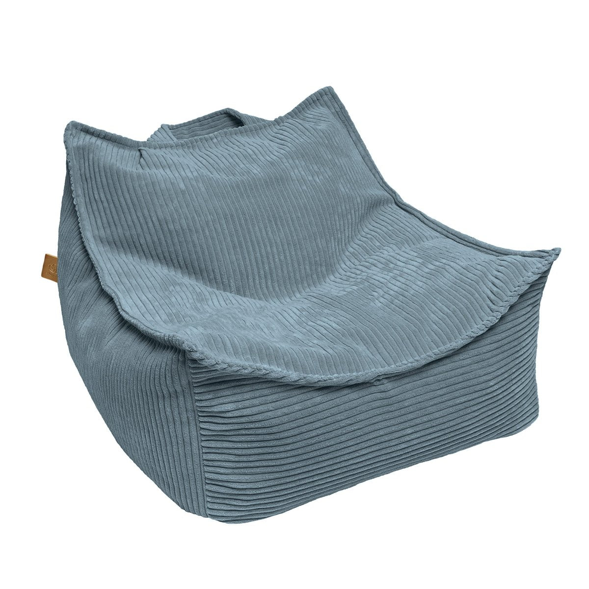 Velvet Beanbag Pouf for Children (Turquoise) - Tiny Tugz™
