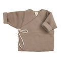 Wool Baby/Newborn Cardigan - Merino Wool Fleece - Beige