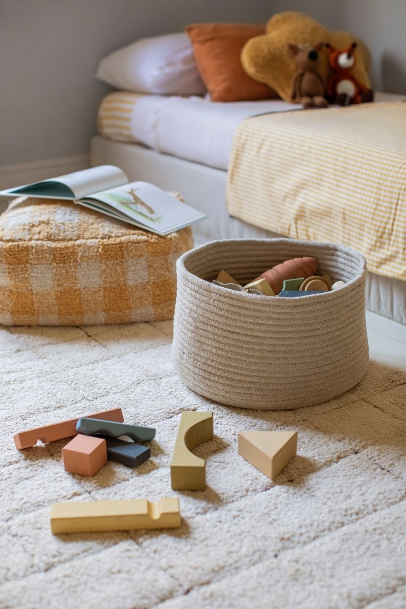 Vintage Mosaic Cotton Rug for Kids (120 x 160cm) - Tiny Tugz™