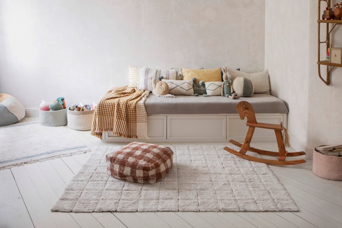 Vintage Mosaic Cotton Rug for Kids (120 x 160cm) - Tiny Tugz™