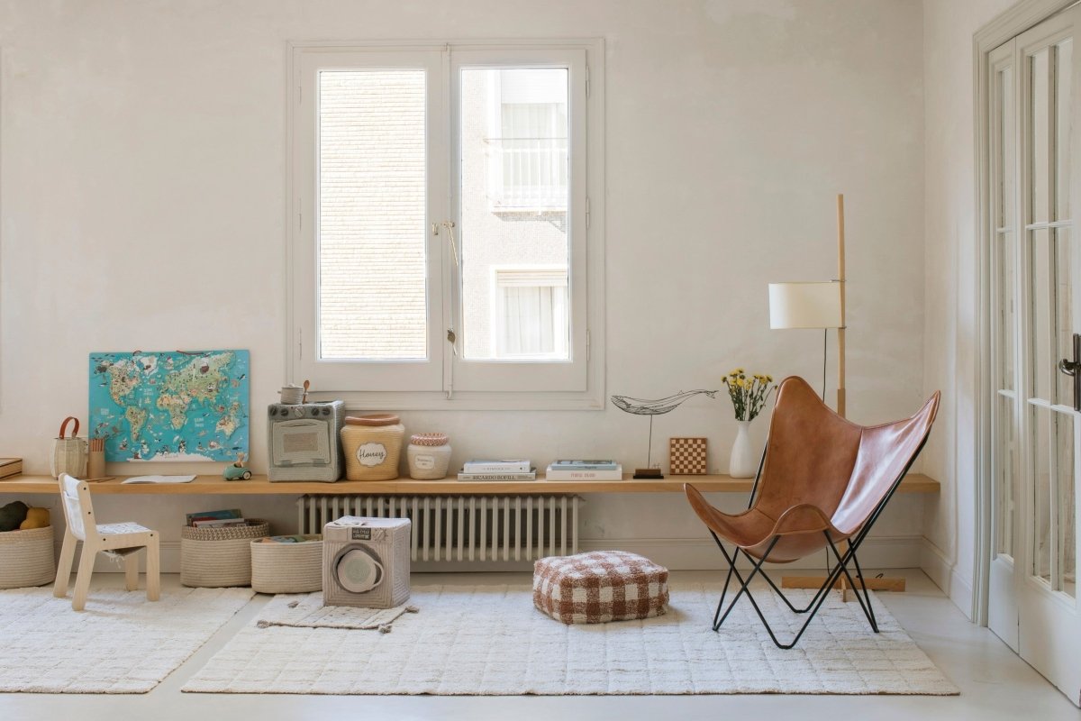 Vintage Mosaic Cotton Rug for Kids (120 x 160cm) - Tiny Tugz™