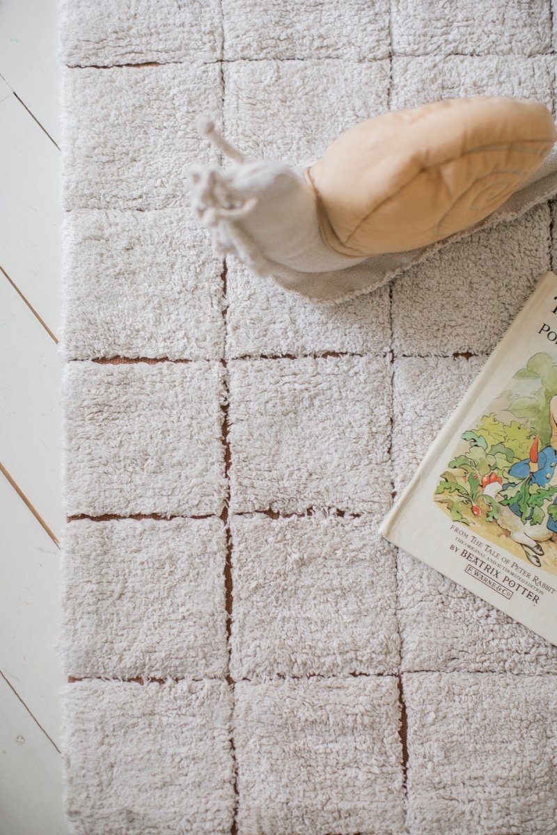 Vintage Mosaic Cotton Rug for Kids (120 x 160cm) - Tiny Tugz™