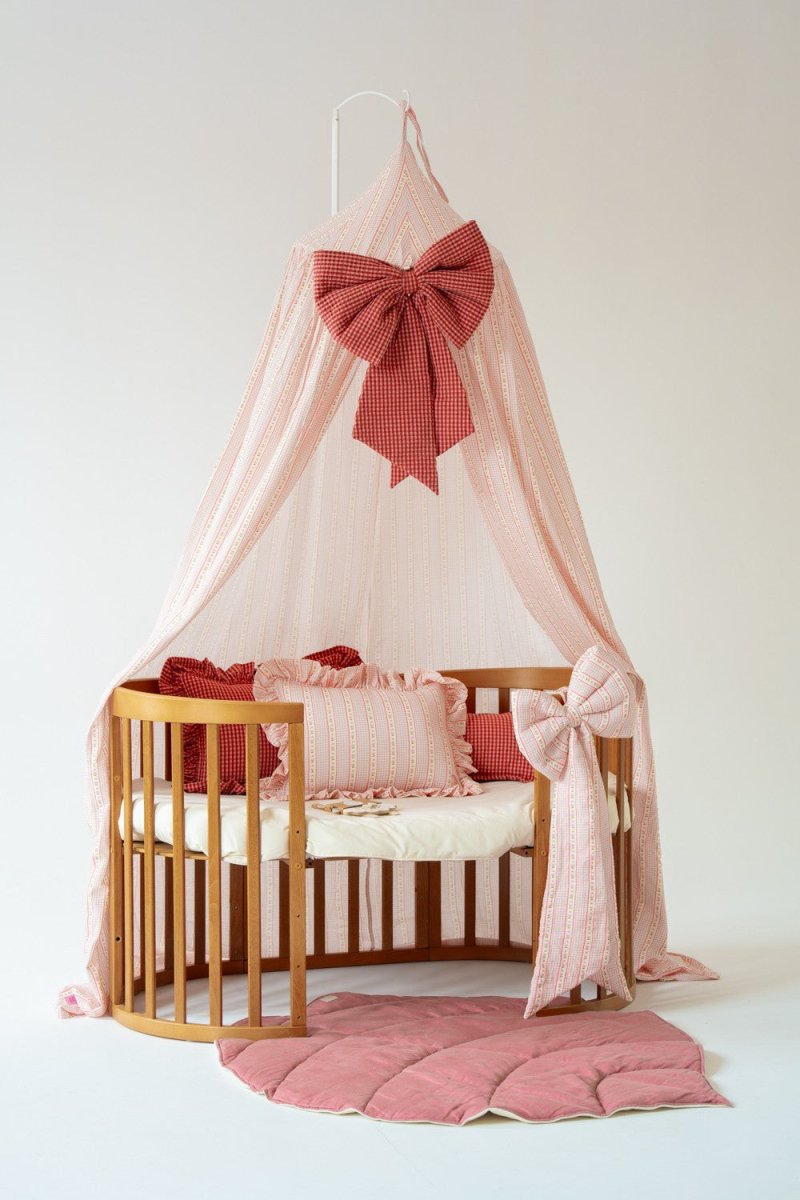 Vintage Muslin Cotton Bed Canopy for Babies & Kids (0–6y) - Tiny Tugz™