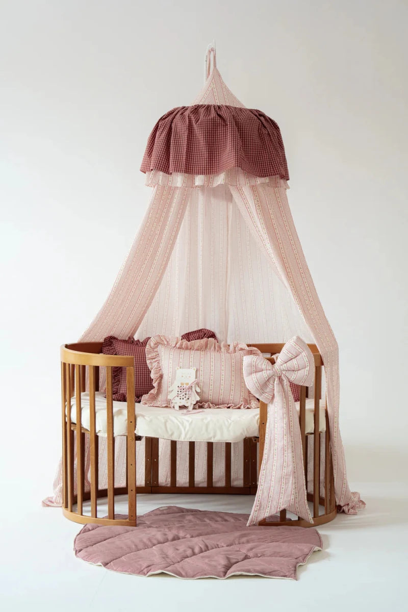 Vintage Muslin Cotton Bed Canopy for Babies & Kids (0–6y) - Tiny Tugz™