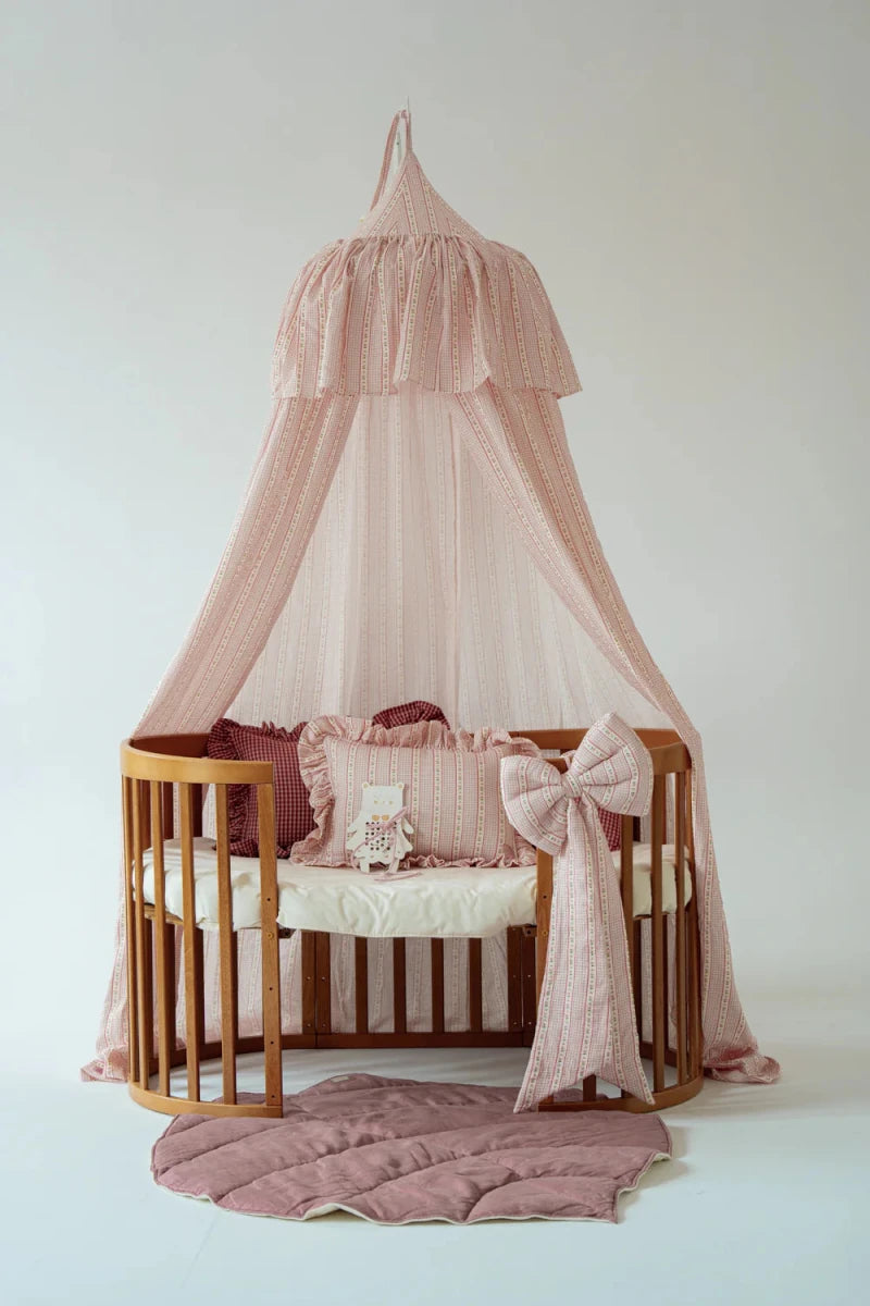 Vintage Muslin Cotton Bed Canopy for Babies & Kids (0–6y) - Tiny Tugz™