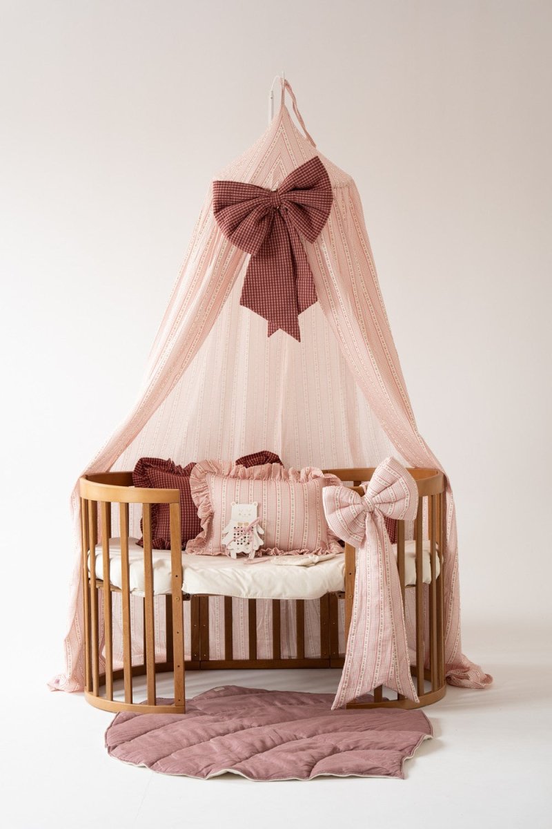 Vintage Muslin Cotton Bed Canopy for Babies & Kids (0–6y) - Tiny Tugz™