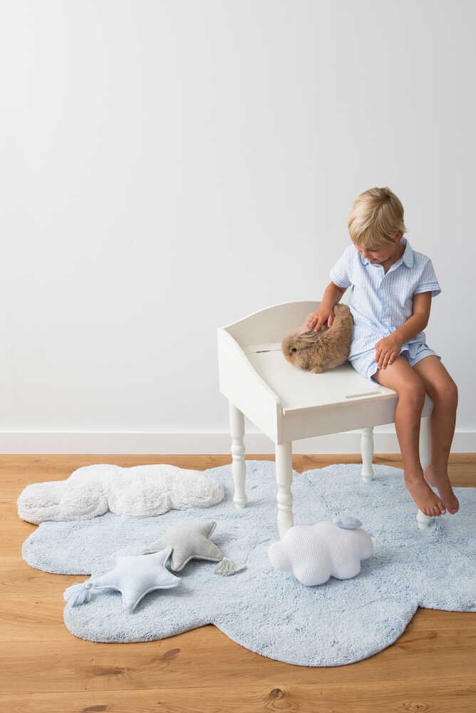 Washable Rug Puffy Dream Blue Cloud, 110 x 170 cm