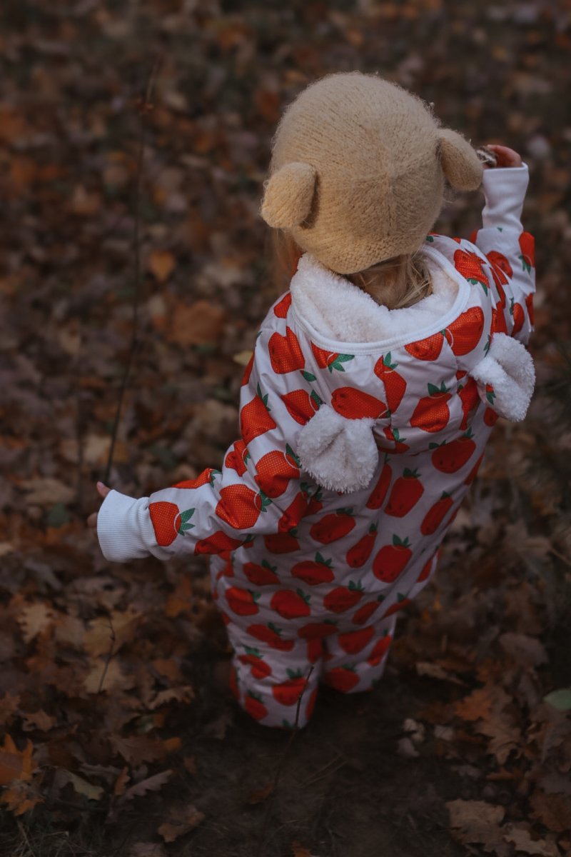 Waterproof Winter Jumpsuit for Babies & Kids (Strawberries) - Tiny Tugz™