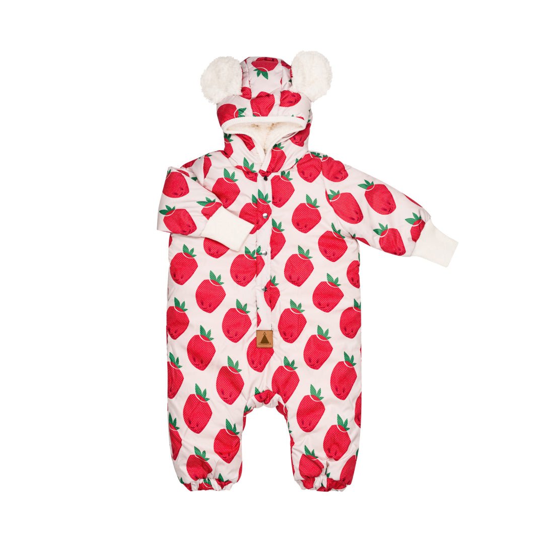 Waterproof Winter Jumpsuit for Babies & Kids (Strawberries) - Tiny Tugz™