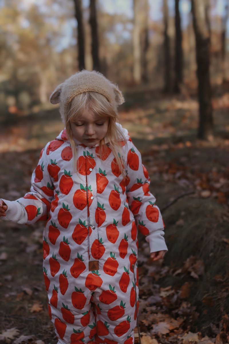 Waterproof Winter Jumpsuit for Babies & Kids (Strawberries) - Tiny Tugz™