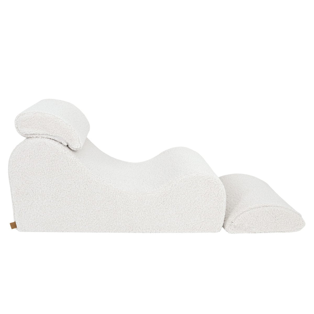 Wave Lounger for Kids & Teens - S-Shape, Bearly Fabric (Cream) - Tiny Tugz™