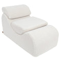 Wave Lounger for Kids & Teens - S-Shape, Bearly Fabric (Cream) - Tiny Tugz™