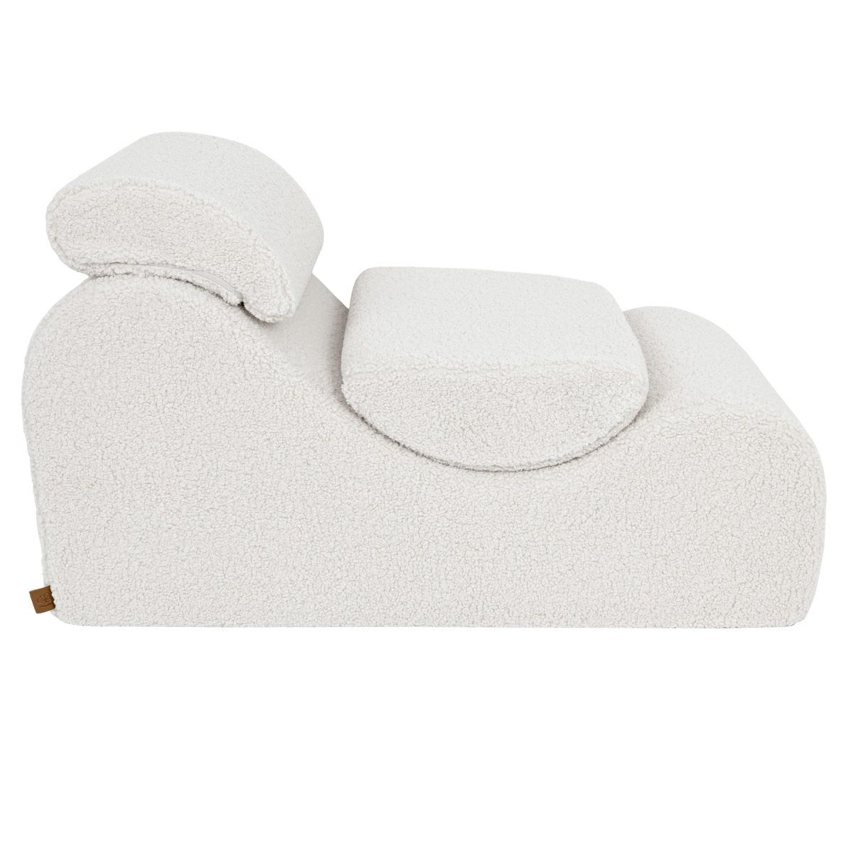 Wave Lounger for Kids & Teens - S-Shape, Bearly Fabric (Cream) - Tiny Tugz™