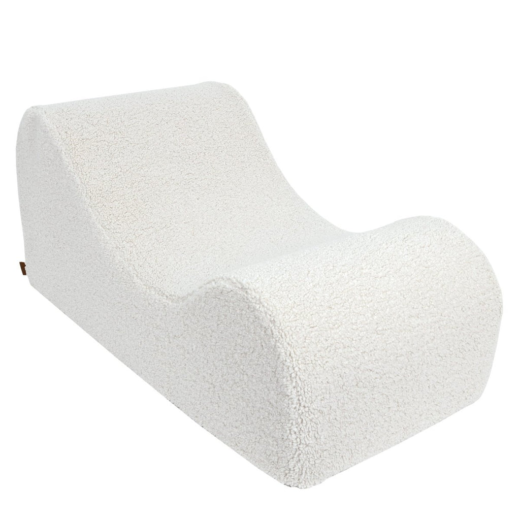 Wave Lounger for Kids & Teens - S-Shape, Bearly Fabric (Cream) - Tiny Tugz™