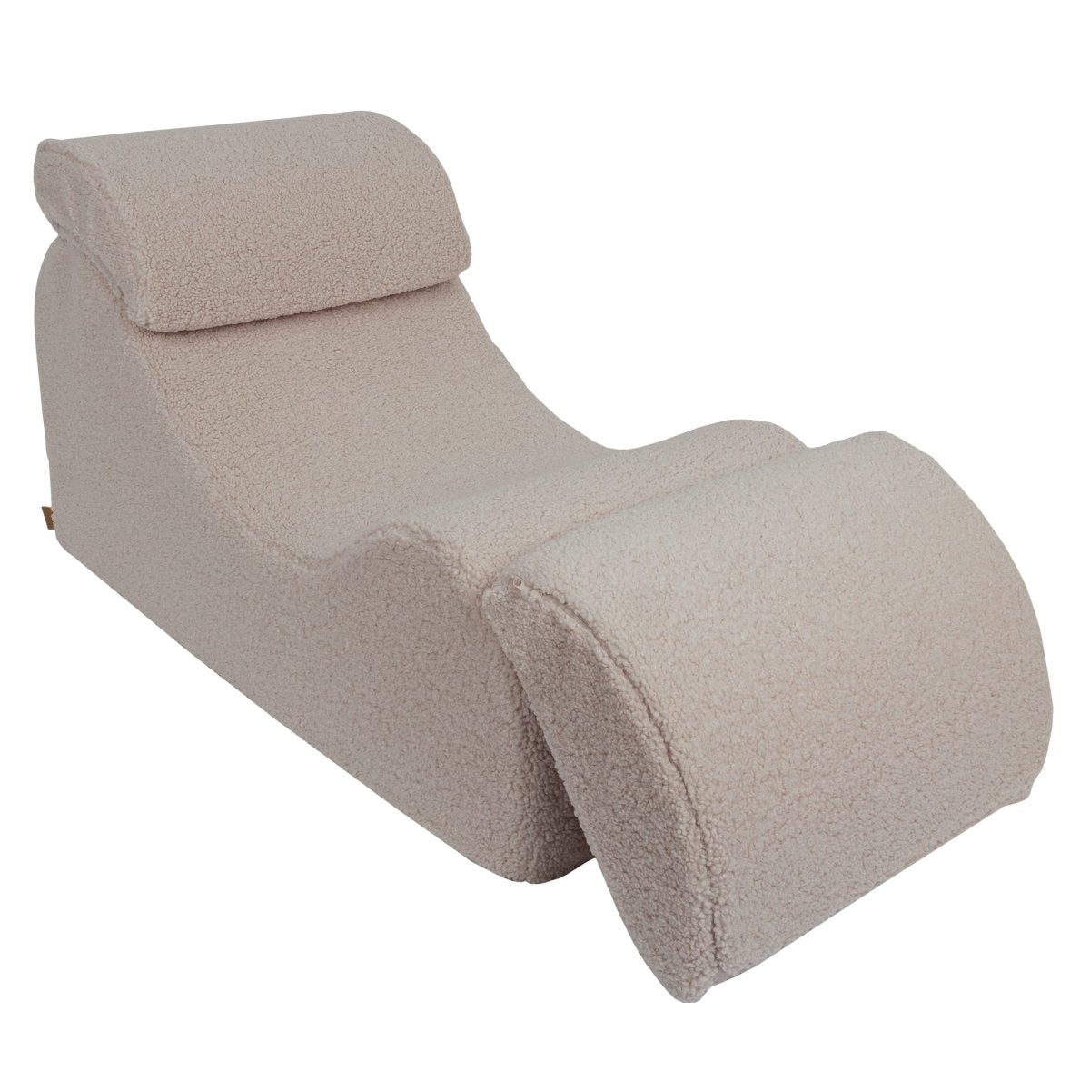Wave Lounger for Kids & Teens - S-Shape, Bearly Fabric (Light Grey) - Tiny Tugz™