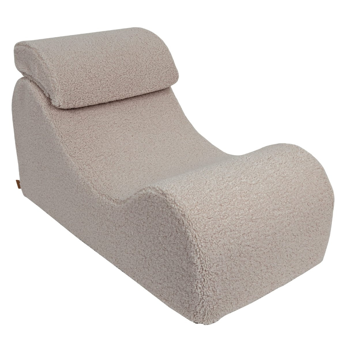 Wave Lounger for Kids & Teens - S-Shape, Bearly Fabric (Light Grey) - Tiny Tugz™