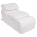 Wave Lounger for Kids & Teens - S-Shape, Furrycord (White) - Tiny Tugz™