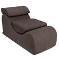Wave Lounger for Kids & Teens - S-Shape, Velvet Corduroy (Brown) - Tiny Tugz™