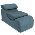 Wave Lounger for Kids & Teens - S-Shape, Velvet Corduroy (Turquoise) - Tiny Tugz™