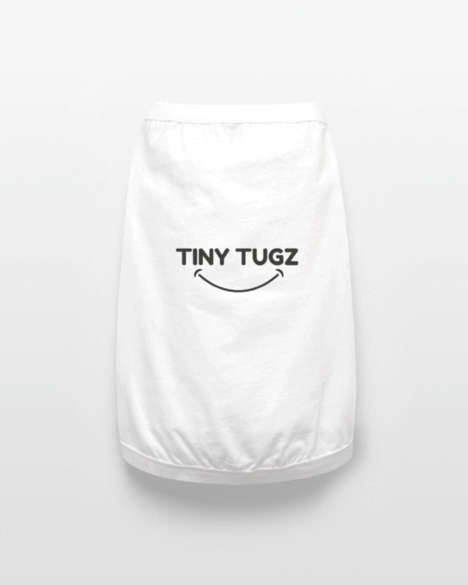 White 100% Organic Cotton Dog T-Shirt - Tiny Tugz™