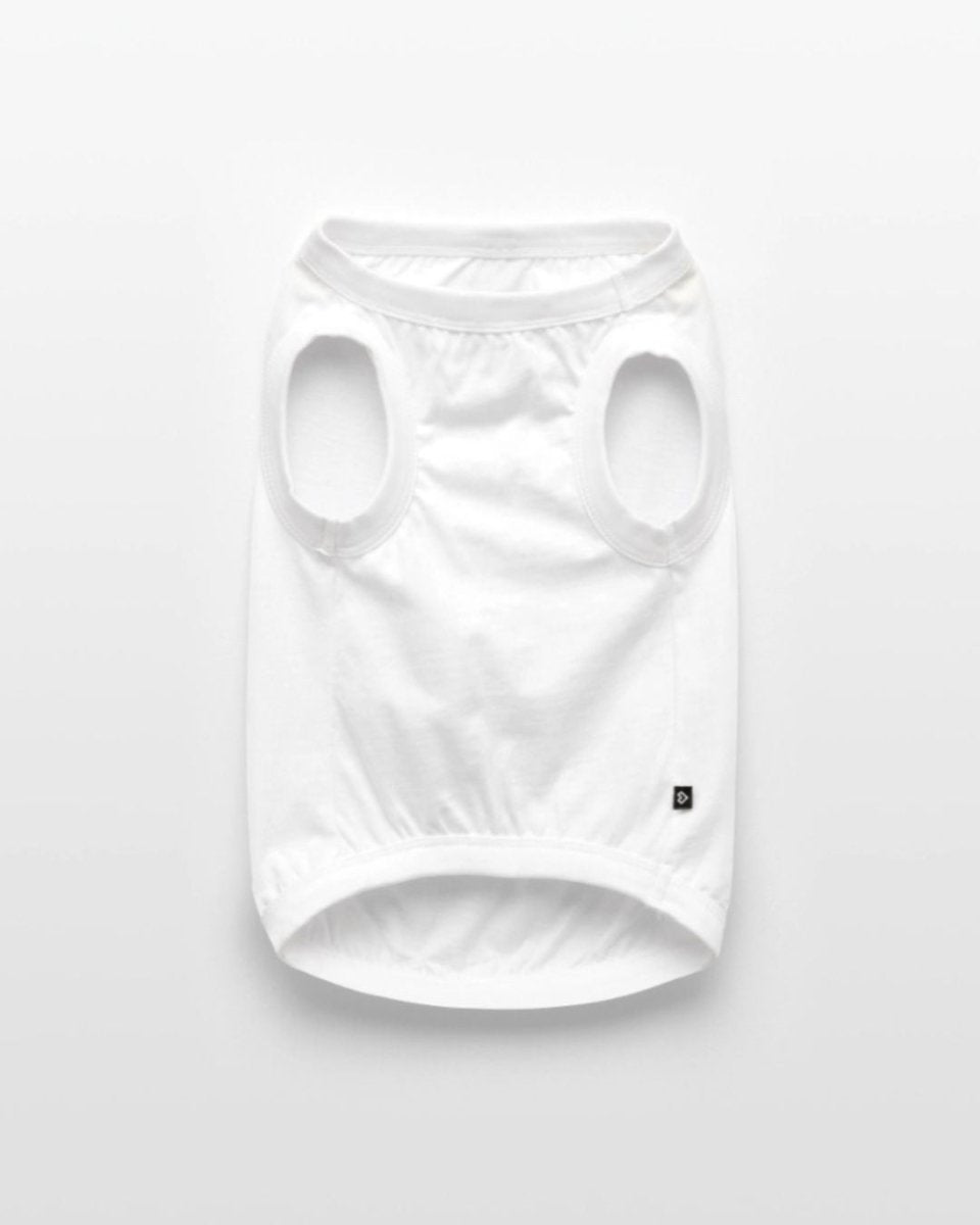 White 100% Organic Cotton Dog T-Shirt - Tiny Tugz™