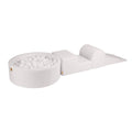 White Bouclé Foam Play Set with Ball Pit, 4-Piece (1–3y) – White Balls - Tiny Tugz™