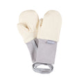 White Merino Wool Baby Mittens with Thumb