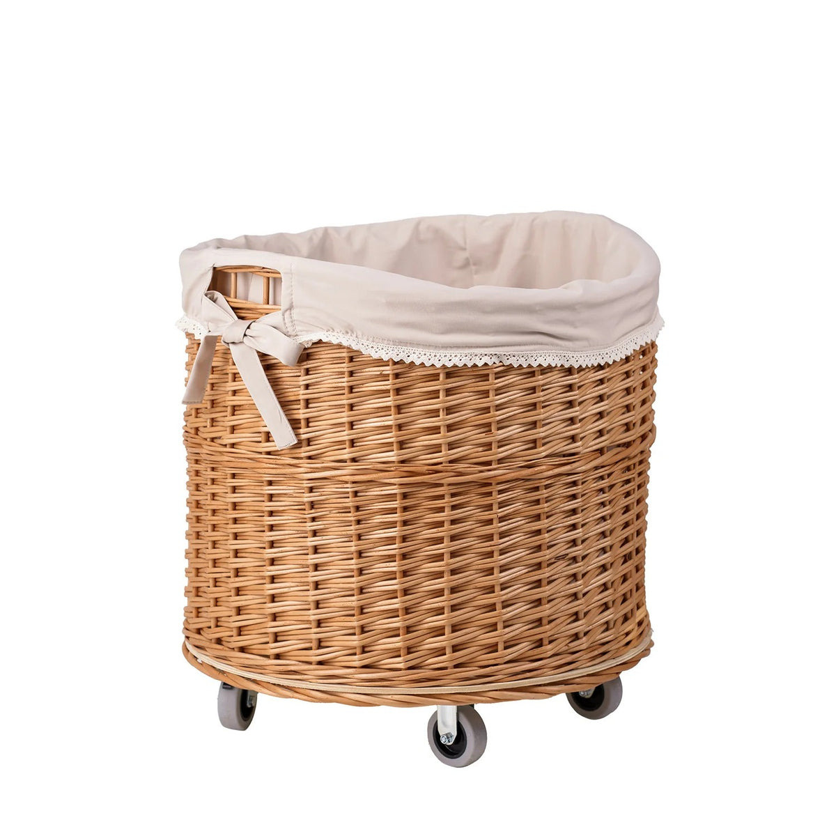 Wicker Storage Basket Caros – handwoven Polish wicker basket, made in Poland