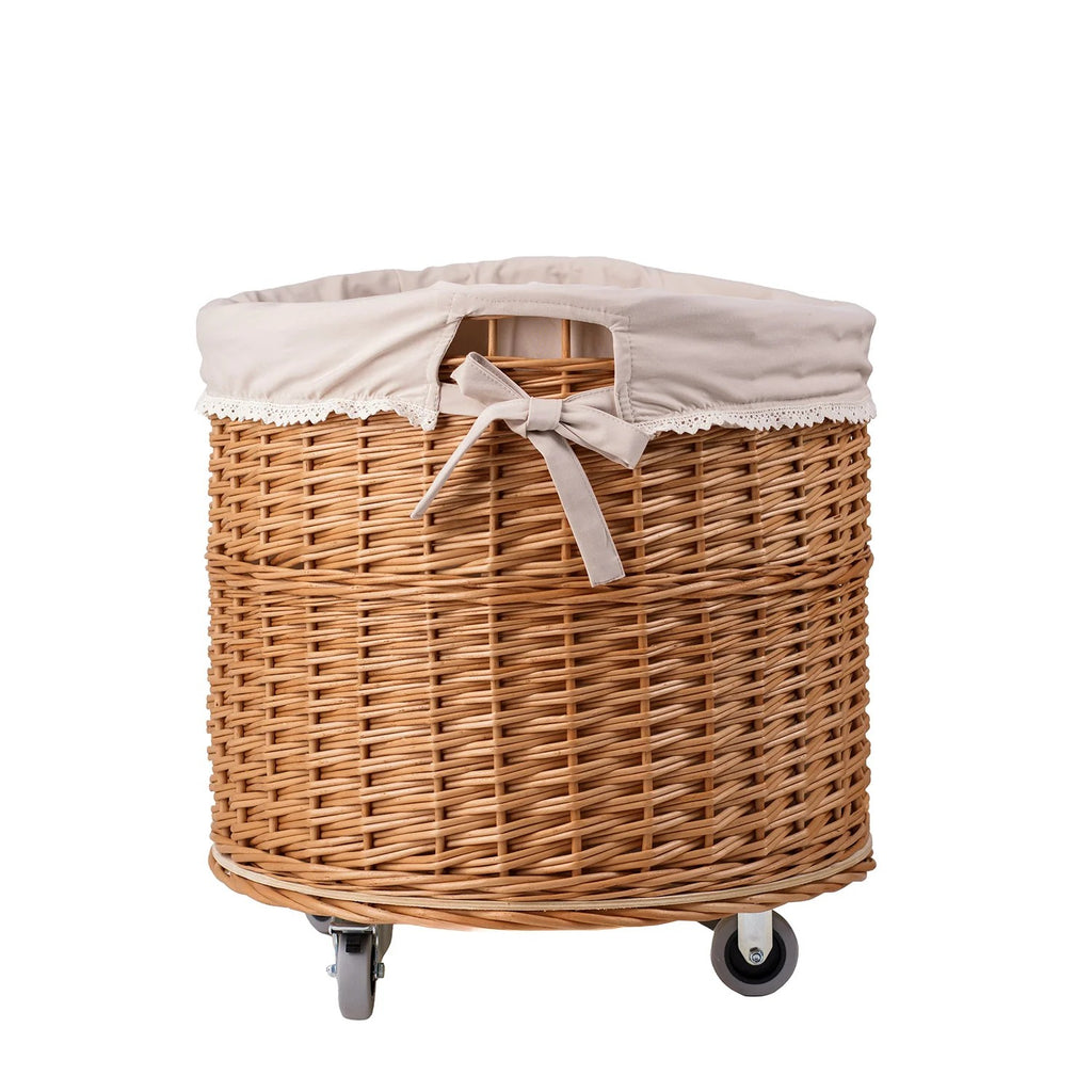 Wicker Storage Basket Caros – handwoven Polish wicker basket, made in Poland