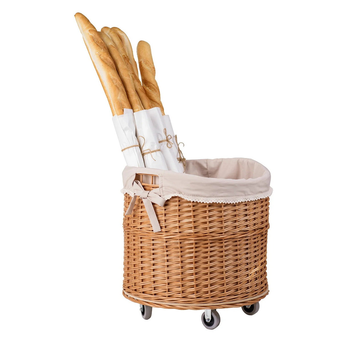 Wicker Storage Basket Caros – handwoven Polish wicker basket, made in Poland