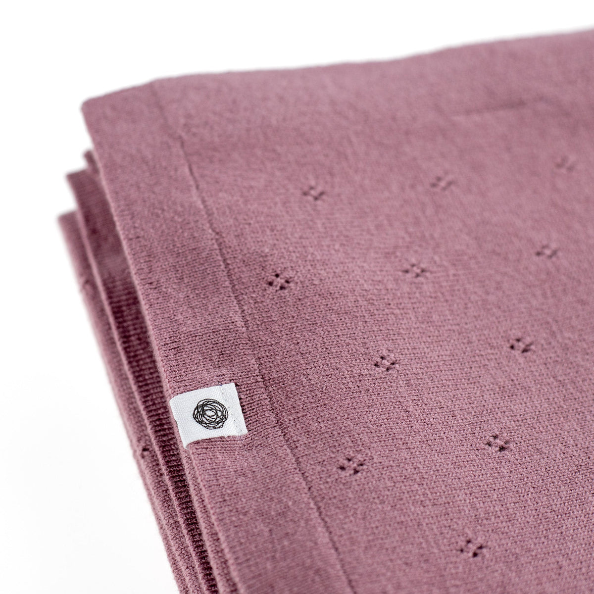Wool Baby/Children's Blanket / Swaddle Blanket - Pointelle Knit - Merino Wool - Haze