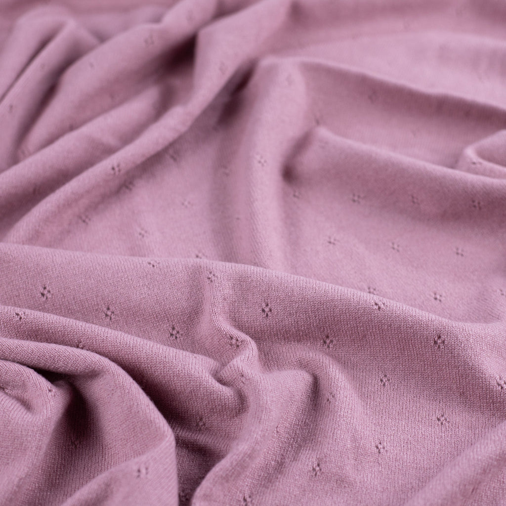 Wool Baby/Children's Blanket / Swaddle Blanket - Pointelle Knit - Merino Wool - Haze