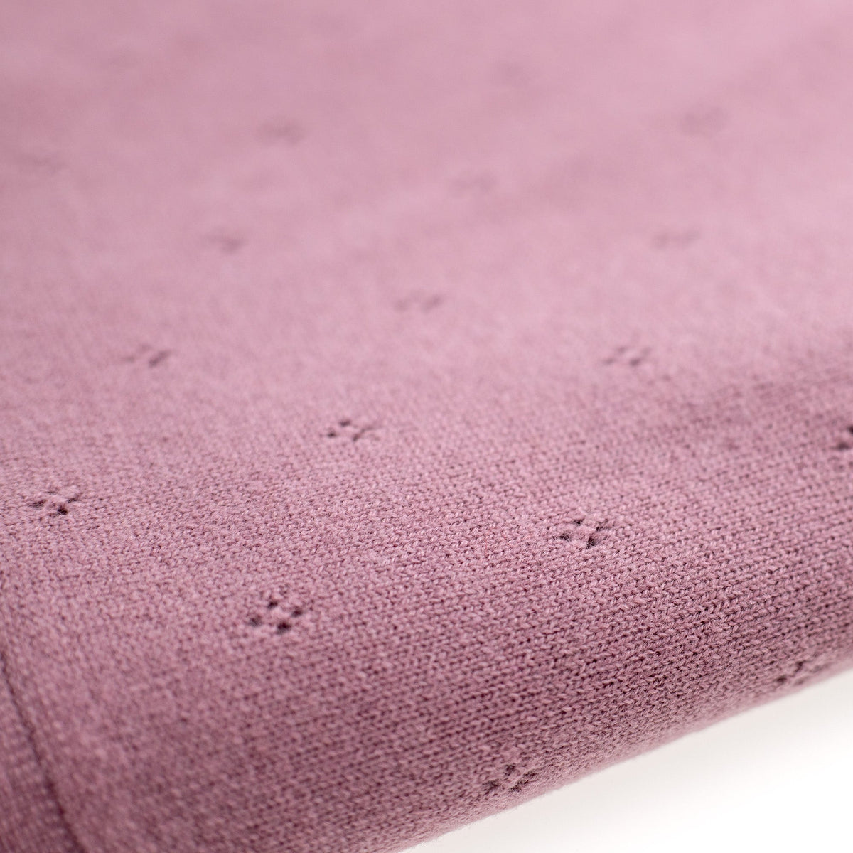 Wool Baby/Children's Blanket / Swaddle Blanket - Pointelle Knit - Merino Wool - Haze