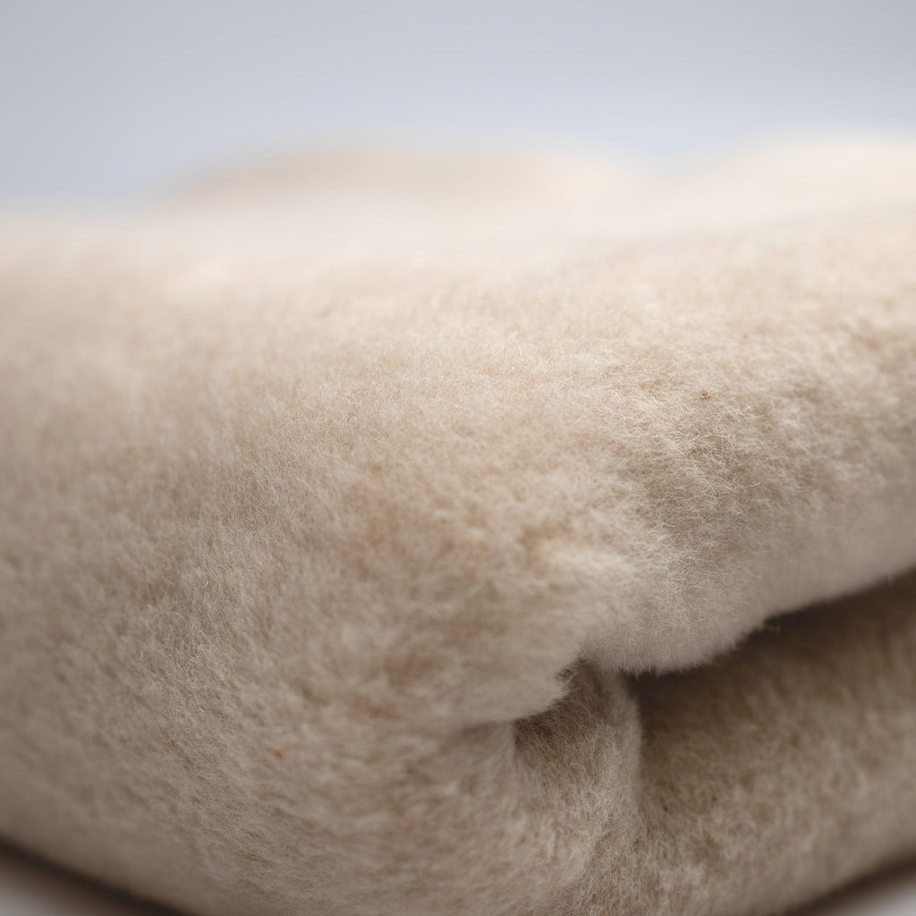 Wool Cot Blanket 93x135cm - Camel / Merino Wool