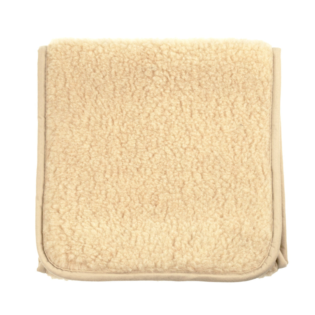 Wool Toddler Bed Underlay - Merino Wool - 70x160cm - Almond