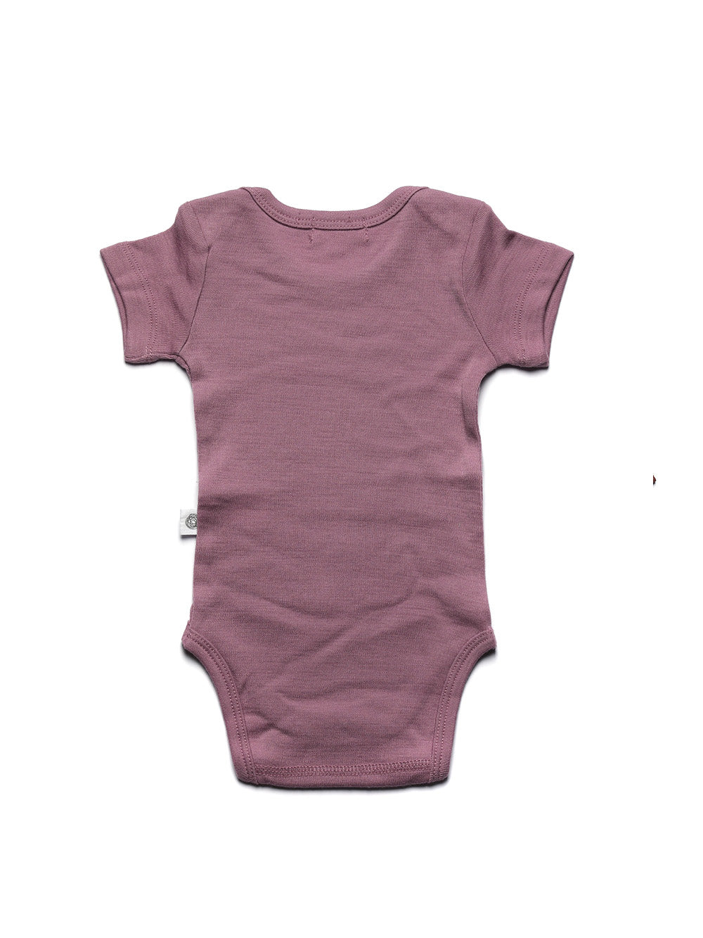 Wool Romper, Short Sleeve - Merino Wool - Grape Shake