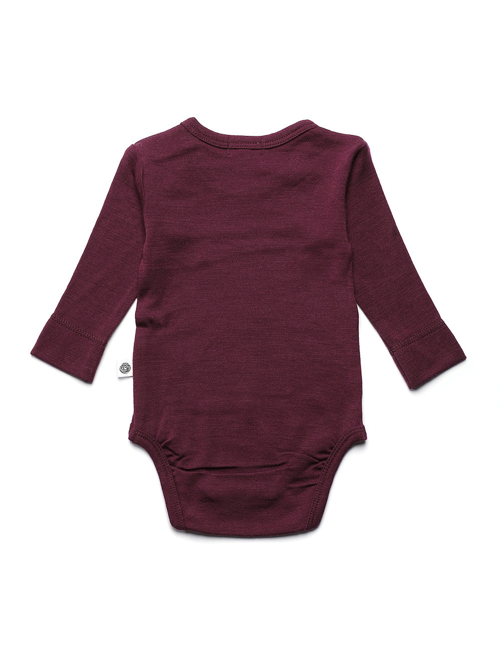 Wool Romper, Long Sleeve - Merino Wool - Fig