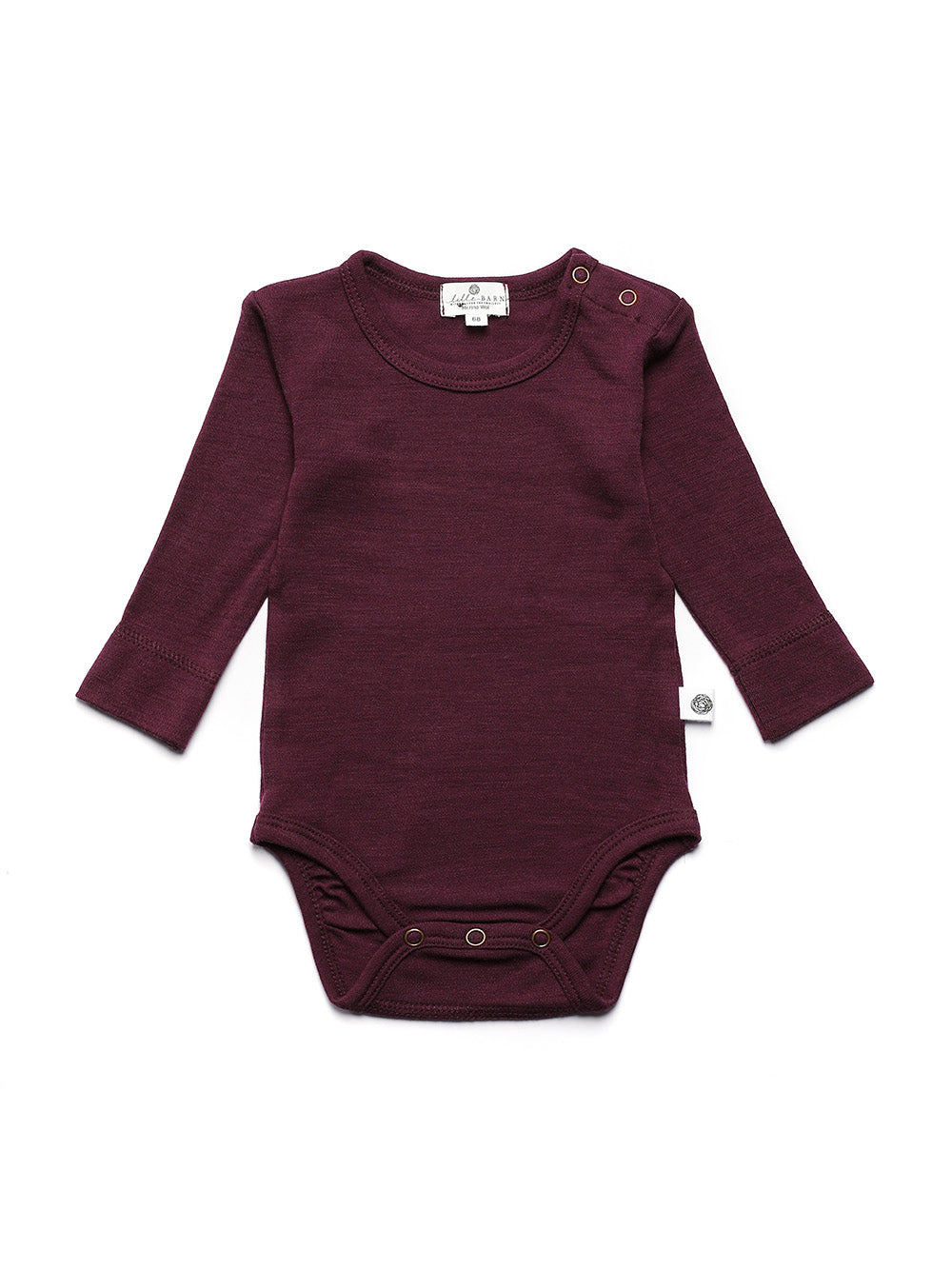 Wool Romper, Long Sleeve - Merino Wool - Fig