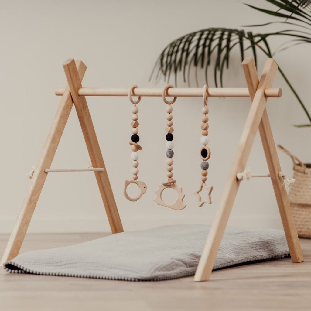 Wooden Baby Gym – Montessori Play Arch (Frame Only) - Tiny Tugz™