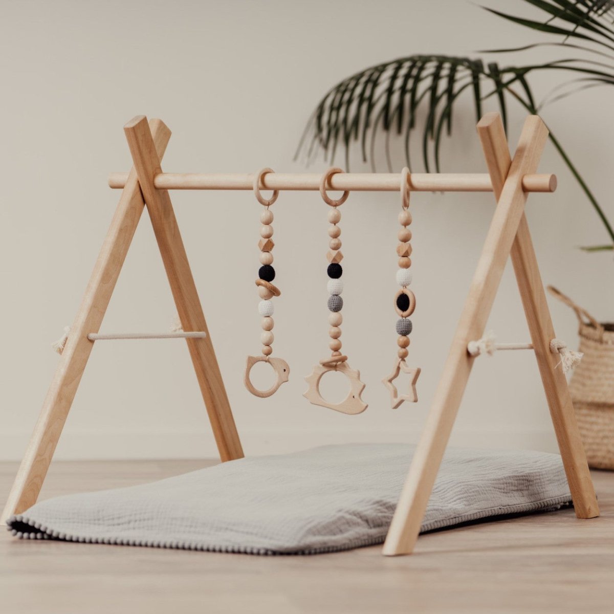 Wooden Baby Gym – Montessori Play Arch (Frame Only) - Tiny Tugz™