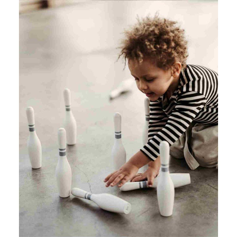Wooden Bowling Set for Kids & Families (Vintage) - Tiny Tugz™