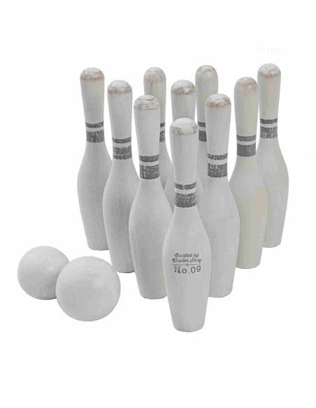Wooden Bowling Set for Kids & Families (Vintage) - Tiny Tugz™
