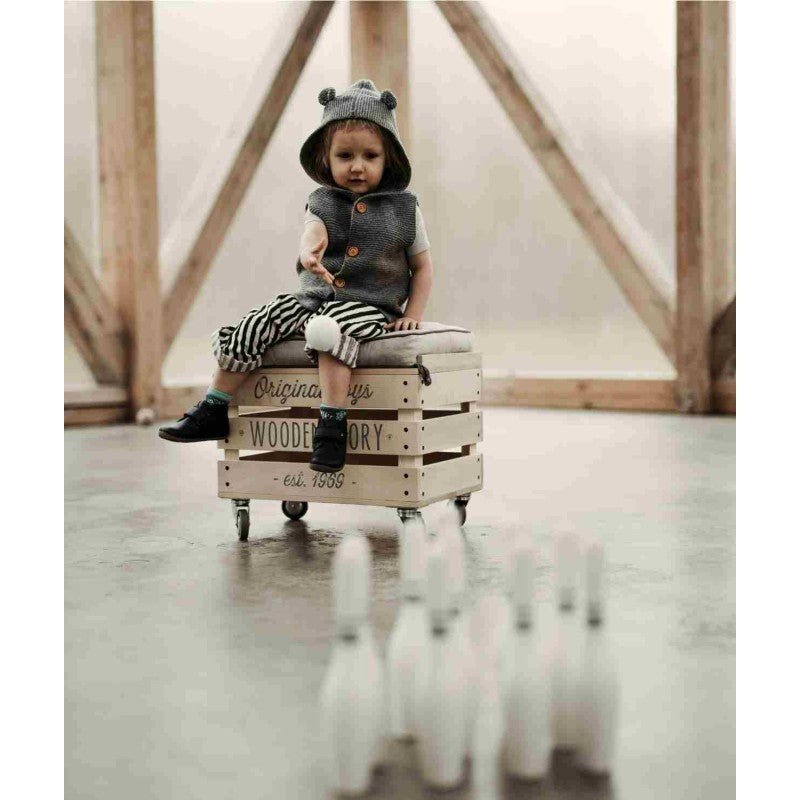 Wooden Bowling Set for Kids & Families (Vintage) - Tiny Tugz™