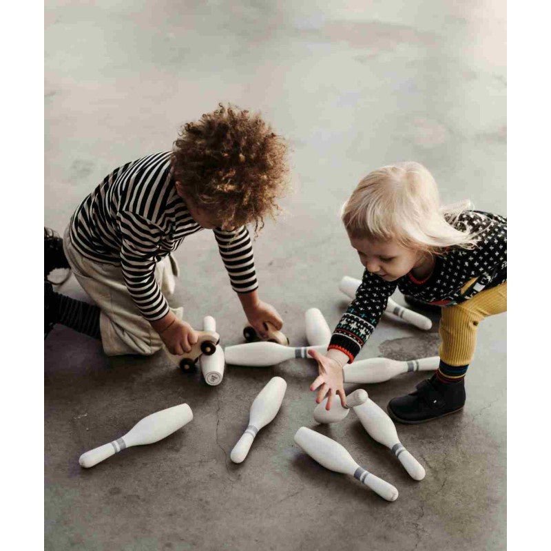 Wooden Bowling Set for Kids & Families (Vintage) - Tiny Tugz™