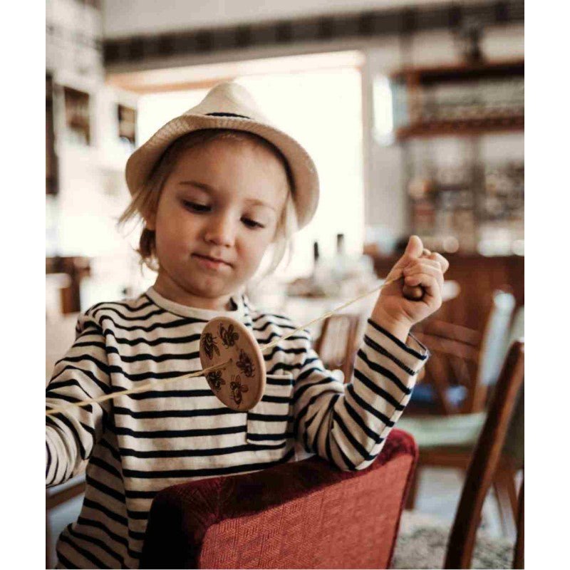 Wooden Buzz Spinner Toy for Kids - Tiny Tugz™