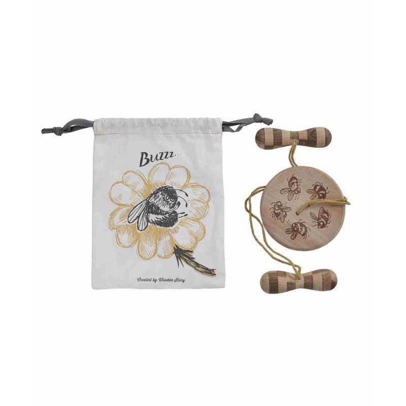 Wooden Buzz Spinner Toy for Kids - Tiny Tugz™