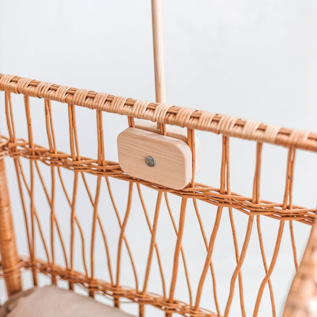 Wooden Cot Mobile Holder - Solid Ash, Unpainted - 81 cm - Tiny Tugz™